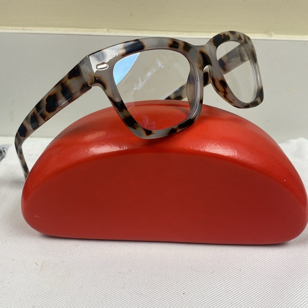 Steve Madden Blue Light Block Oversized Animal Print Glasses NeverUsed - Picture 4 of 15